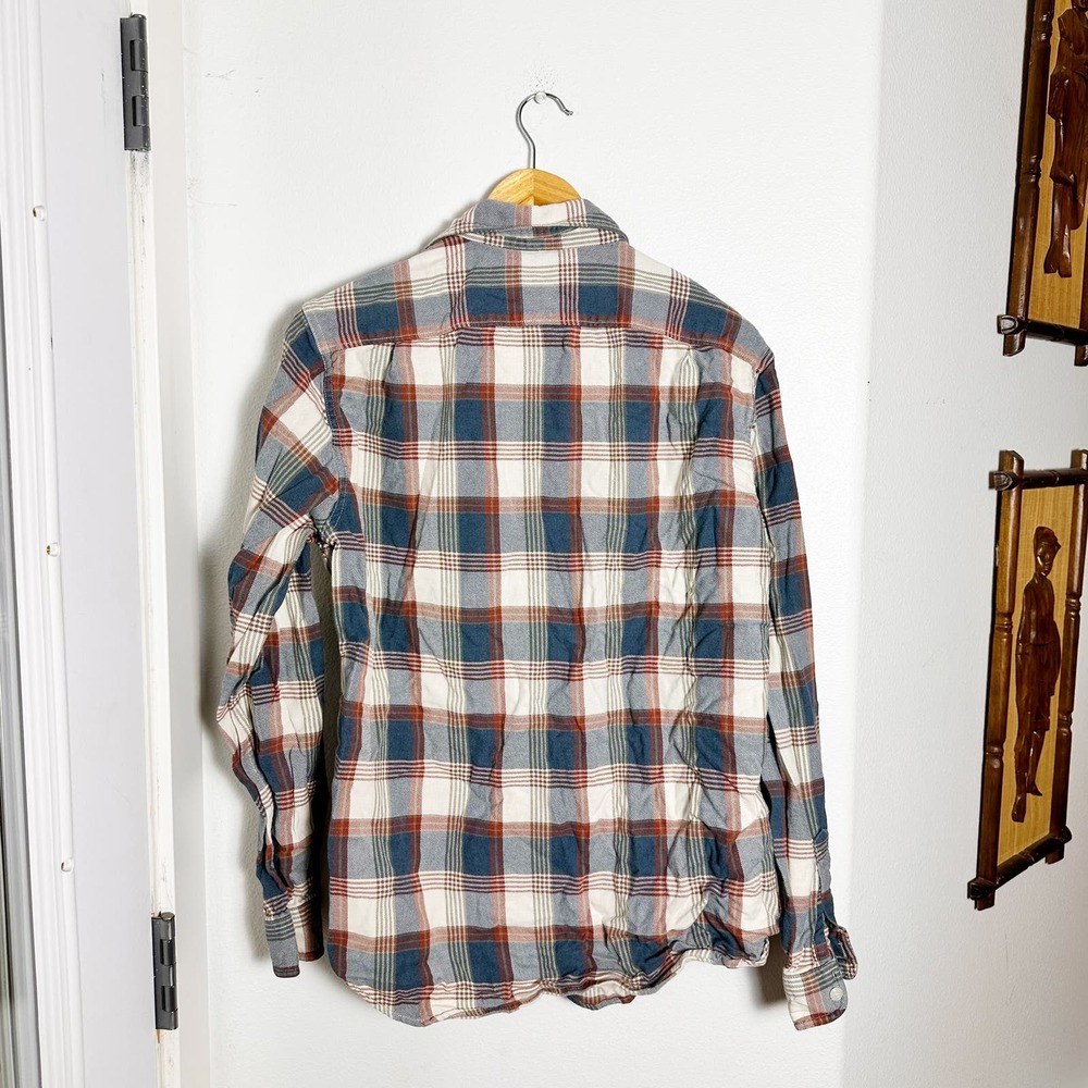 J. Crew Men's Wallace & Barnes Midweight Flannel Shirt Size M J6096 - Picture 3 of 5